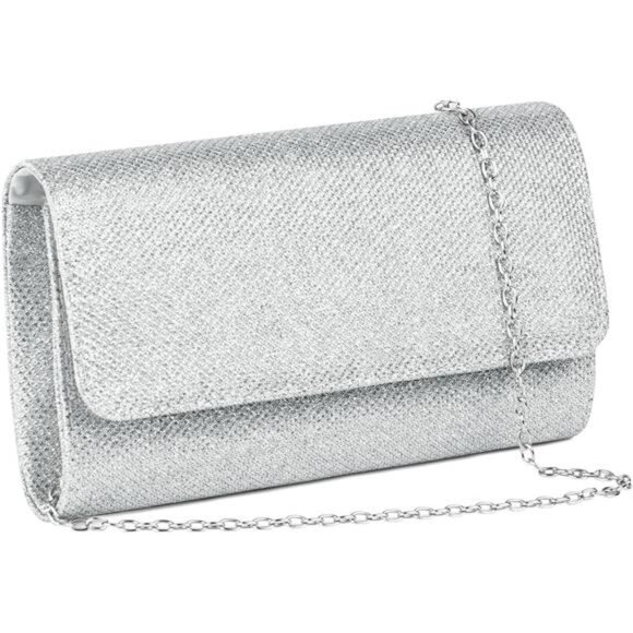 Handbags - Clutch Purse, Evening Bag for Women Zipper Shoulder Bag for Wedding and Party